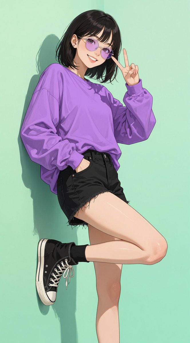 Yellow Anime Fashion Illustration Character — AI result, variation 4 of 4